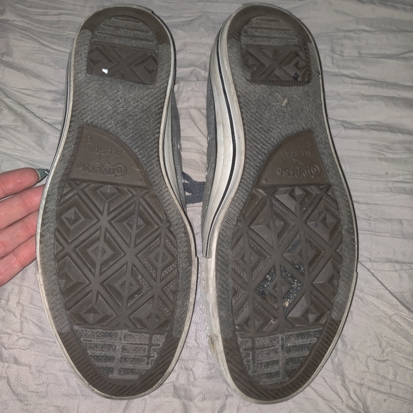 Converse Chuck Taylor All Star Low CT Ox 545025F Admiral grey metallic women's 8 - Picture 7 of 9